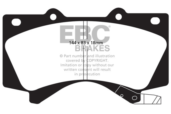 EBC ED91815 Disc Brake Pad Set For Toyota Tundra 2007-2018 NEW