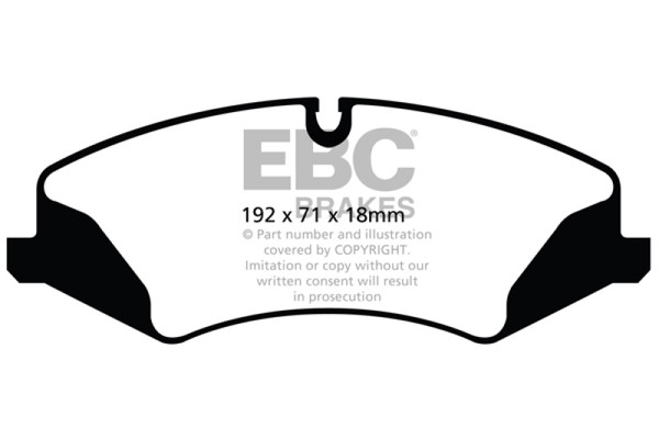 EBC ED92123 Truck/SUV Extra Duty Disc Brake Pad Front For Land Rover