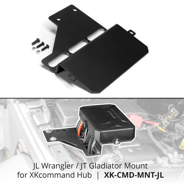 XK Glow XKcommand Hub Mounting Bracket for Wrangler JL + Gladiator JT - XK-CMD-MNT-JL