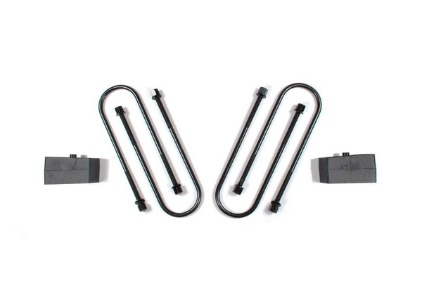 Zone Offroad Ram 3500 Rear 2in Block Kit - 4in U-bolts - ZOND1207