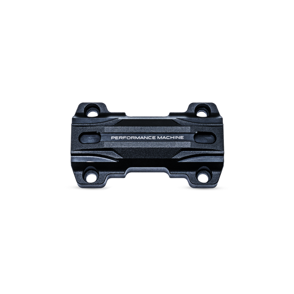Performance Machine Phatbar & Riser Gauge Relocation Adapter - Black Ops - 0208-2196-SMB