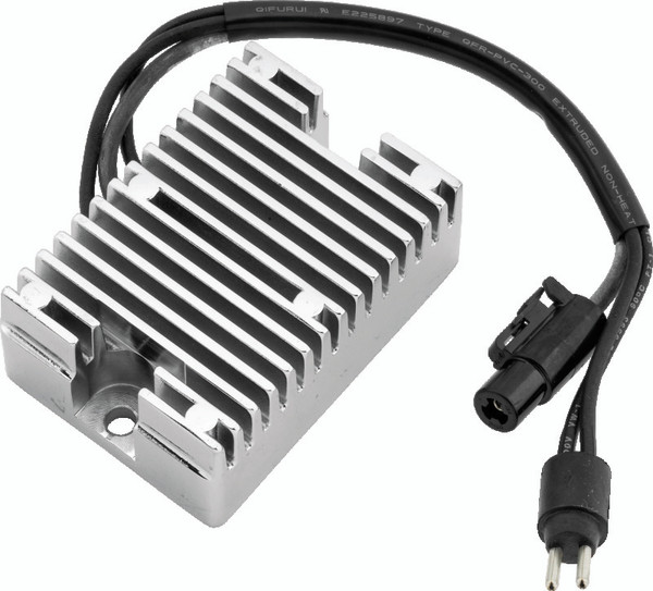 Twin Power 94-03 XL Voltage Regulator Chrome Replaces H-D 74523-94 22 Amp - 498252