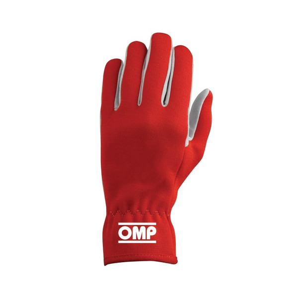 OMP Red Rally Gloves - Size L - IB0-0702-A01-061-L