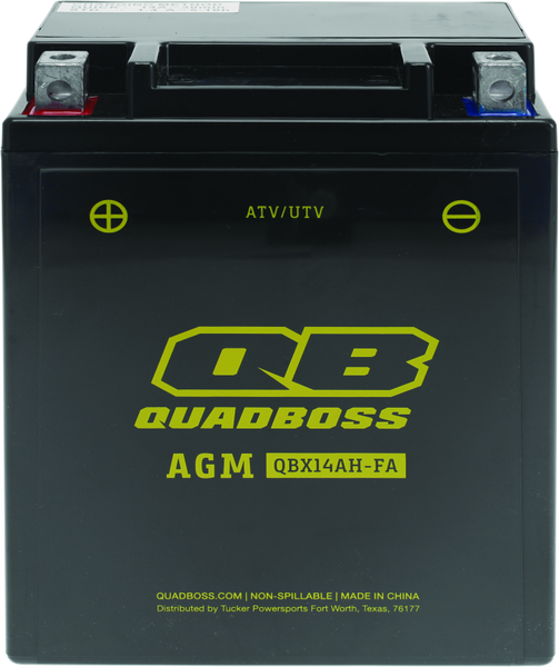 QuadBoss Maintenance-Free AGM Battery QBX14AH-FA - 401384