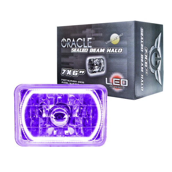 Oracle Pre-Installed Lights 7x6 IN. Sealed Beam - UV/Purple Halo SEE WARRANTY - 6908-007
