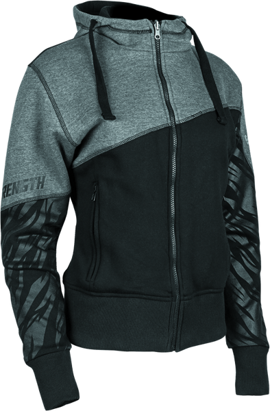 Speed and Strength Cat Outa Hell Hoody Grey/Black Womens - Large - 884443