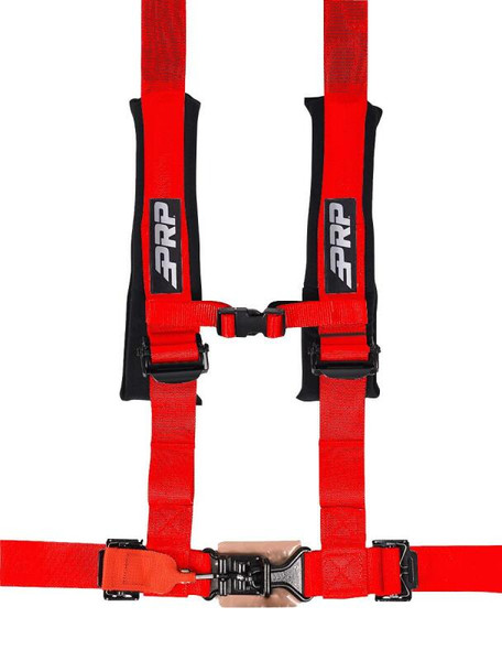 PRP 4.2 Harness with Latch / Link Lap Belt- Red - SB4.2LL-R
