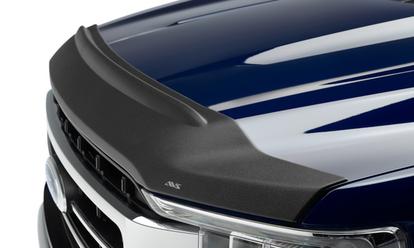 AVS 2021 Ford F-150 (Excl. Tremor/Raptor) Aeroskin II Textured Low Profile Hood Shield - Black - 436196
