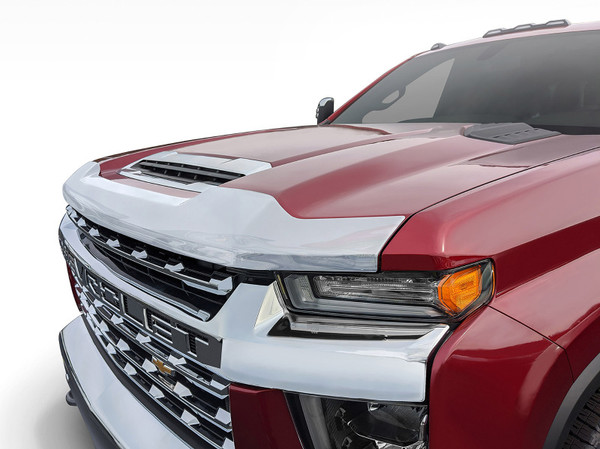 AVS 2020 Chevrolet Silverado 2500 Aeroskin Low Profile Hood Shield - Chrome - 622187