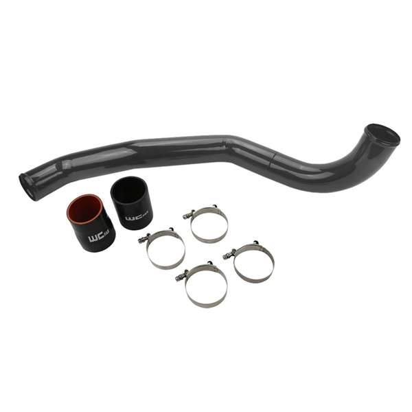 Wehrli 17-19 Chevrolet 6.6L L5P Duramax Driver Side 3in Intercooler Pipe - Gloss Black - WCF100708-GB