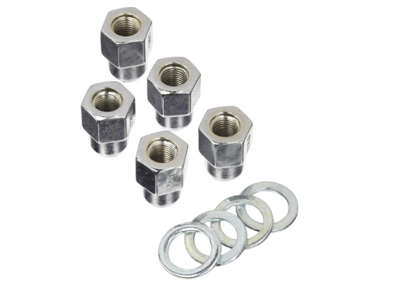 Weld Open End Lug Nuts w/Centered Washers 1/2in. RH - 5pk. - 601-1456