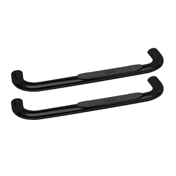 Westin 21-2325 Platinum 4 Oval Nerf Step Bars, Black, Steel Body Mount NEW