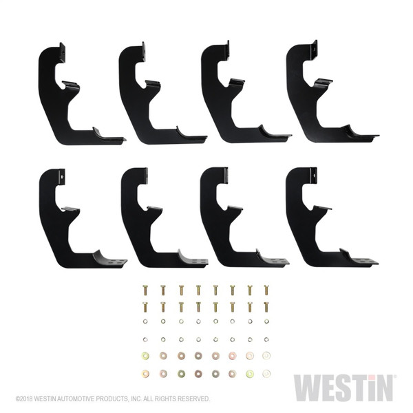 Westin 22-2255 Premier Oval Nerf Step Bar Mount Kit Black For Double Cab NEW