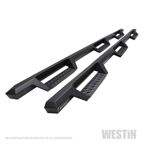 Westin 56-534345 HDX Drop Wheel to Wheel Nerf Step Bars Textured Black Steel