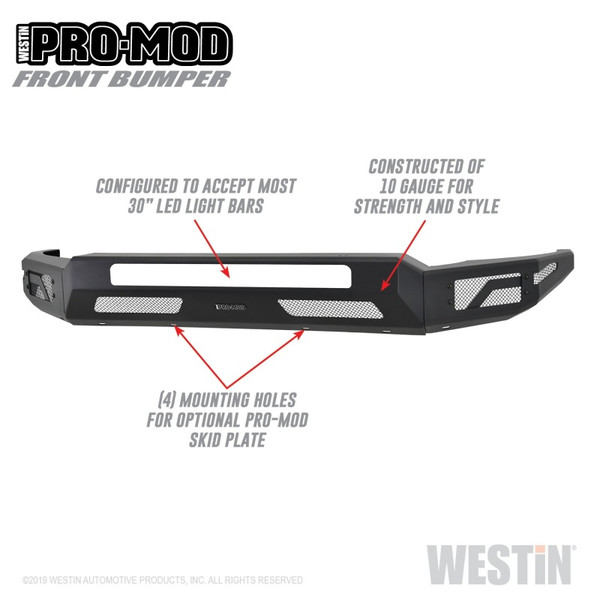 Westin 58-41205 Pro-Mod Front Bumper for 2011-2016 Ford F-250 Super Duty