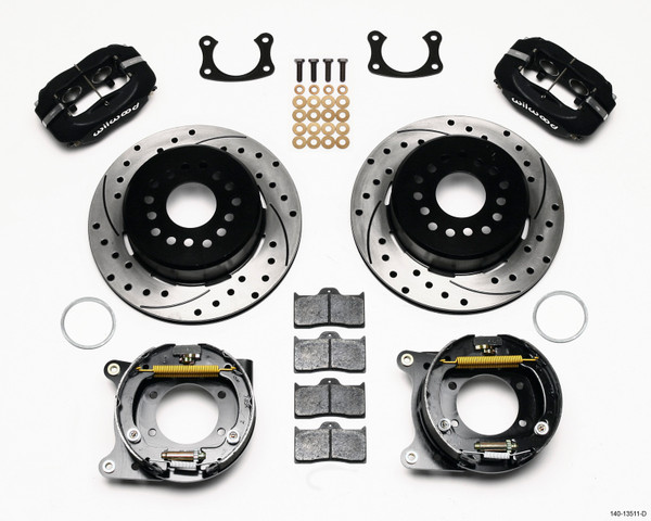 Wilwood 140-13511-D Forged Dynalite Rear Parking Brake Kit - Black Caliper NEW