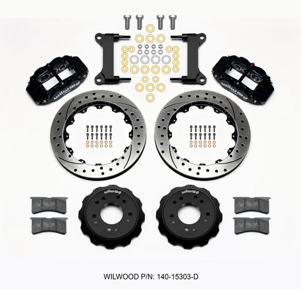Wilwood 140-15303-D Forged Narrow Superlite 6R Front Brake Kit For 63-87 GM NEW