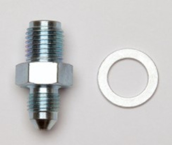 Wilwood Fitting Kit Adaptor -3 JIC to 7/16-20 Male w/ Crush Washer - 220-14204