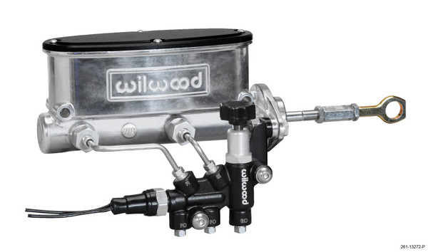 Wilwood 261-13272-P Master Cylinder Tandem Ball Burnished Black