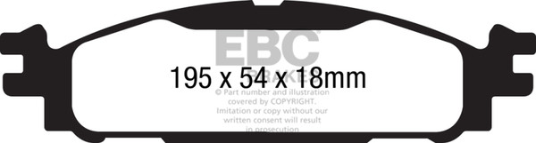EBC UD1508 Ultimax Replacement Brake Pads Front For Ford Explorer