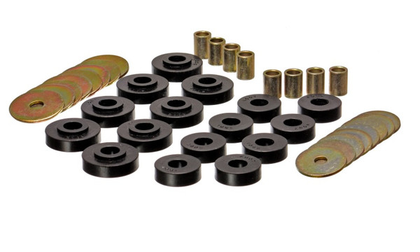 Energy Suspension 3.4152G Body Mount Set, Black, Polyurethane