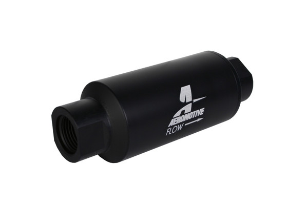 Aeromotive 12346 Fuel Filter 10m microglass; AN-10 Black
