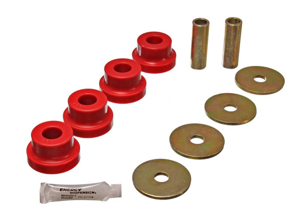 Energy Suspension fits  70-78 Nissan 240Z/260Z/280Z Red Differential Carrier (Mustache Bar) Bushings - 7.1102R