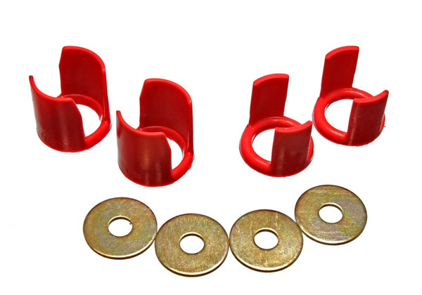 Energy Suspension fits  89-94 Nissan 240SX (S13) Red Rear Subframe Insert Set - a supplement to the subfra - 7.1113R