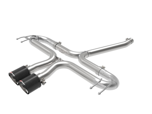 AFE 49-36625-C Takeda 2-1/2in 304 SS Axle-Back Exhaust System w/Carbon Fiber Tip