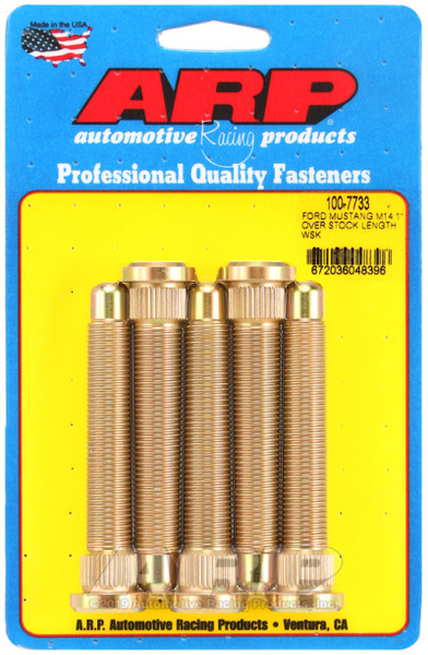 ARP fits  2015 Ford Mustang M14 1in Over Stock Length Wheel Stud Kit - 100-7733