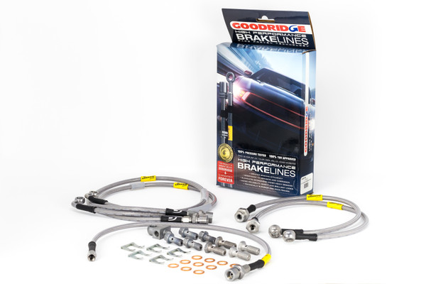 Goodridge 14182 SS Braided Brake Line Kit For 2001-2004 Chevy Silverado 2500 NEW