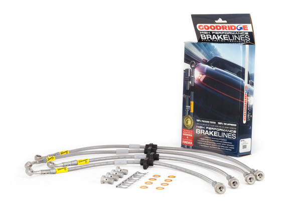 Goodridge 20104 SS Braided Brake Line Kit For 2002-2006 Acura RSX