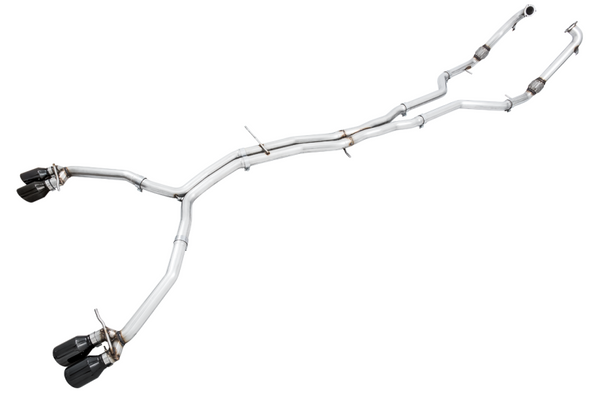 AWE Tuning fits  Audi B9 S5 Sportback Track Edition Exhaust - Non-Resonated (Black 102mm Tips) - 3010-43062