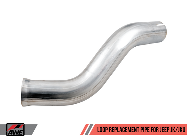 AWE Tuning fits  07-18 Jeep Wrangler JK/JKU 3.6L Loop Replacement Pipe - 3220-11003