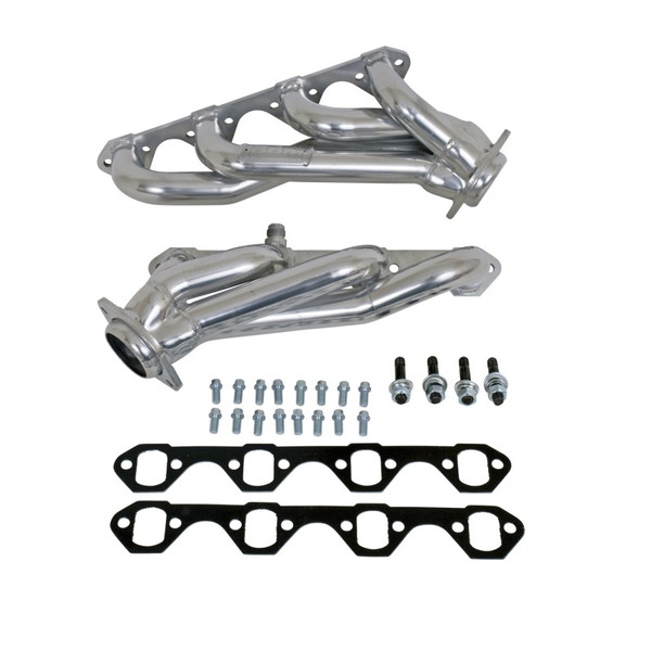 BBK fits 94-95 Mustang 5.0 Shorty Unequal Length Exhaust Headers - 1-5/8 Silver Ceramic - 15250