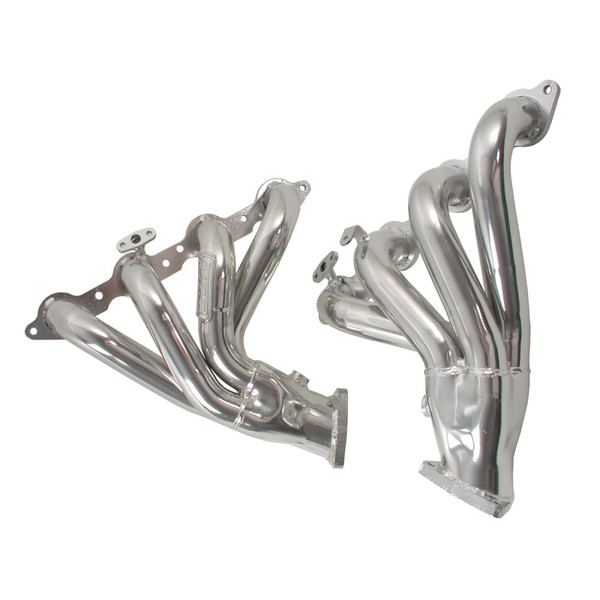 BBK fits 97-99 Corvette C5 LS1 Shorty Tuned Length Exhaust Headers - 1-3/4 Silver Ceramic - 40000