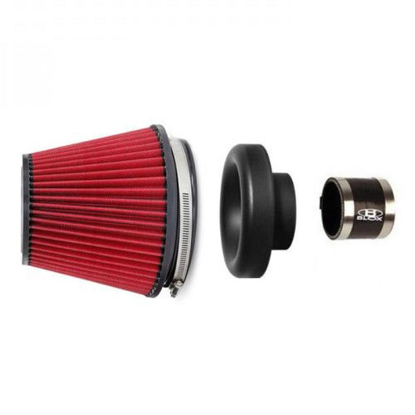BLOX Racing Performance Filter Kit w/ 2.5inch  Velocity Stack Air Filter and 2.5inch Silicone Hose - BXIM-00309