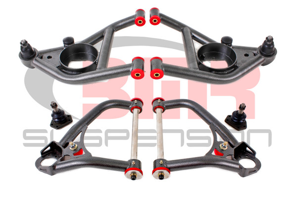 BMR Suspension AA029H Control Arms Tubular Billet Steel Black Hammertone NEW