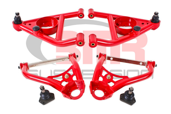 BMR fits  67-69 1st Gen F-Body Upper And Lower A-Arm Kit - Red - AA029R