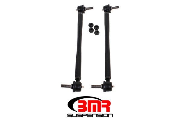 BMR ELK011 Sway Bar End Links Black Anodized Front For Chevy NEW