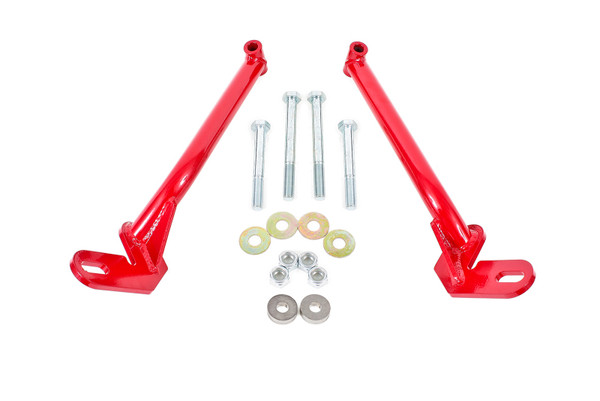BMR Suspension RB003R Control Arm Mount Braces Bolt-On Steel Red Powdercoat NEW