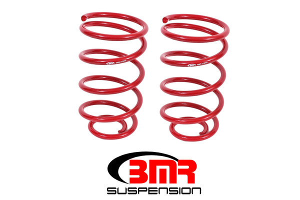 BMR Suspension SP018R Lowering Springs 2 in. Coil Rear Red Powdercoated