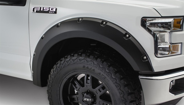 Bushwacker 20091-02 Pocket Style Fender Flares, (Set of 2) - Black