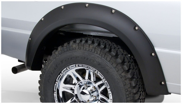 Bushwacker 21038-02 Pocket Style Fender Flares, (Set of 2) - Black
