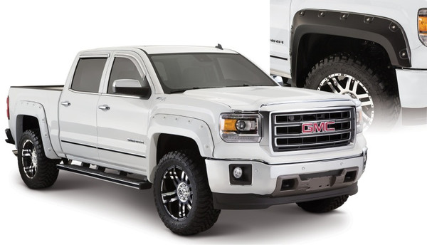 Bushwacker 40976-02 Boss Pocket Style Fender Flares, (Set of 4) - Black