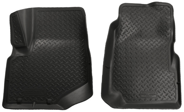 Husky Liners 32001 Floor Liners Front Seat Rubberized Black