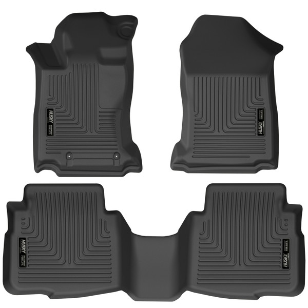 Husky Liners 95541 Weatherbeater Front & 2nd Seat Floor Liners; For Subaru NEW
