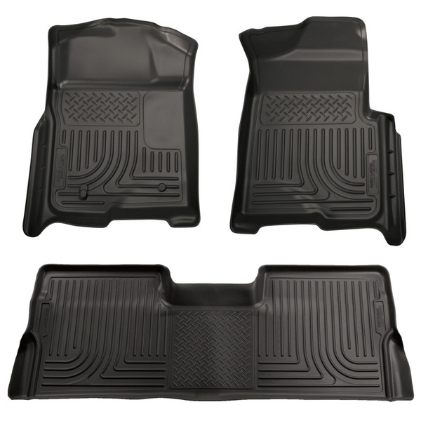 Husky Liners 98381 WeatherBeater Front & 2nd Seat Floor Liners For F250/F350 NEW