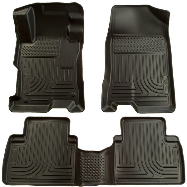 Husky Liners 98411 WeatherBeater Front & 2nd Seat Floor Liners For Honda Civic