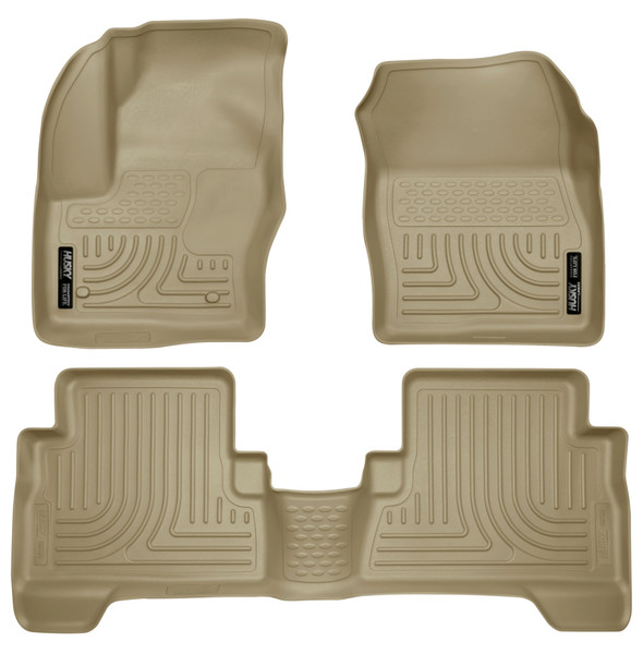 Husky Liners 99743 WeatherBeater Front and 2nd Seat Floor Liners; For C-Max